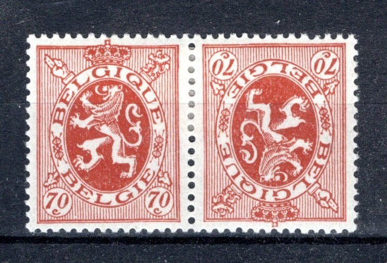KP10 MH 1929-1932 - Heraldieke leeuw -1, Verzenden, Postfris, Spoor van plakker