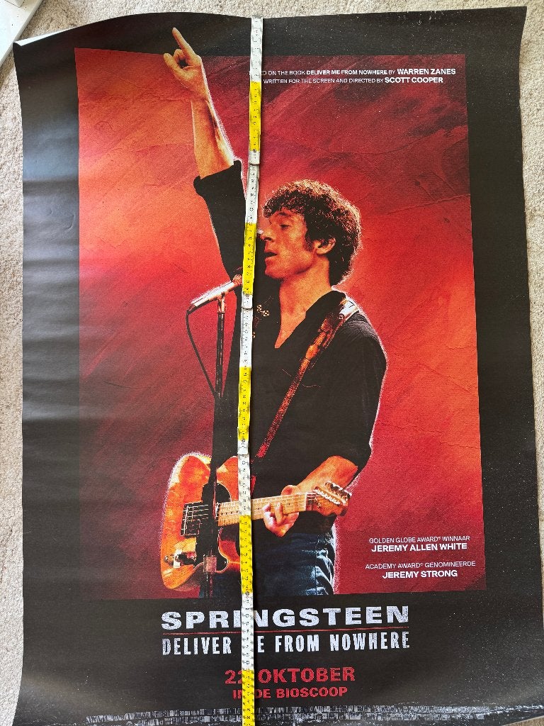 Poster Springsteen deliver me from nowhere film, Verzamelen, Posters, Ophalen of Verzenden, Rechthoekig Staand, Film en Tv