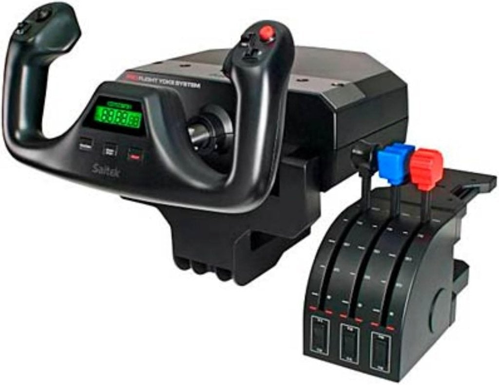 Saitek FSM YOKE , PEDALS en QUADRANT, Computers en Software, Joysticks, Ophalen of Verzenden, Gebruikt