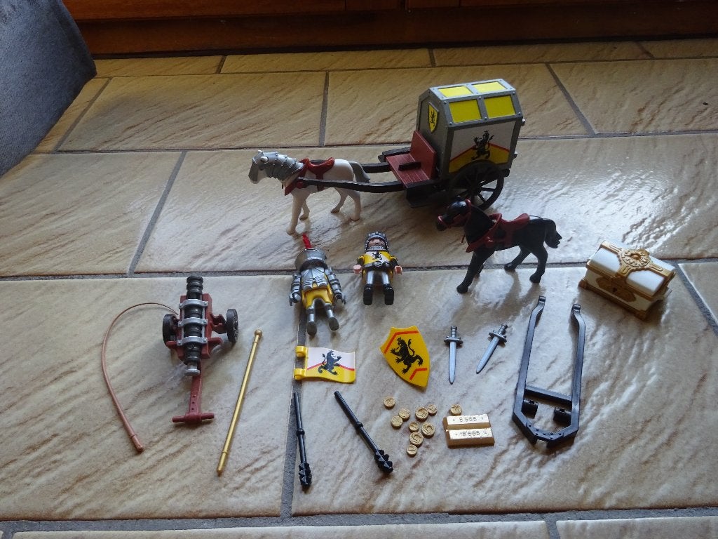 Playmobil Chariot à lions flamand, Enlèvement ou Envoi, Comme neuf, Ensemble complet