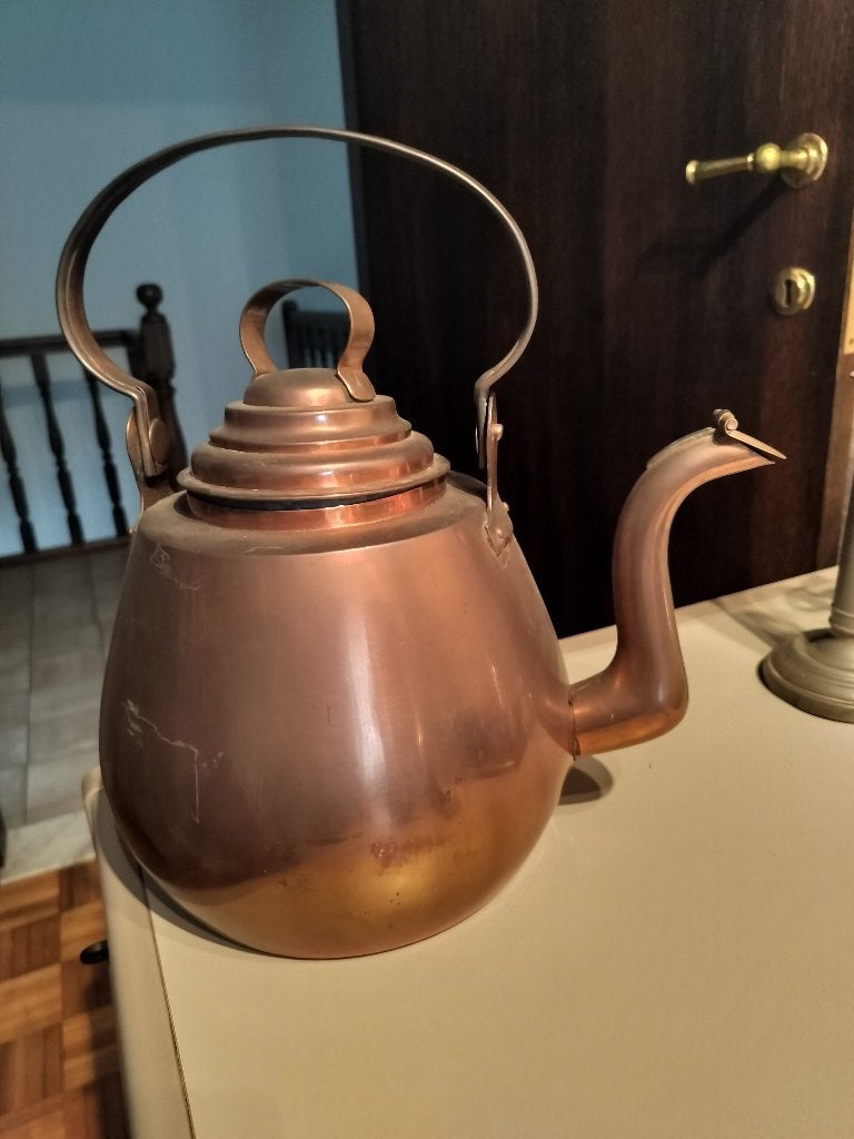 Antieke koperen ketel, moor, appelketel, Ophalen of Verzenden, Koper