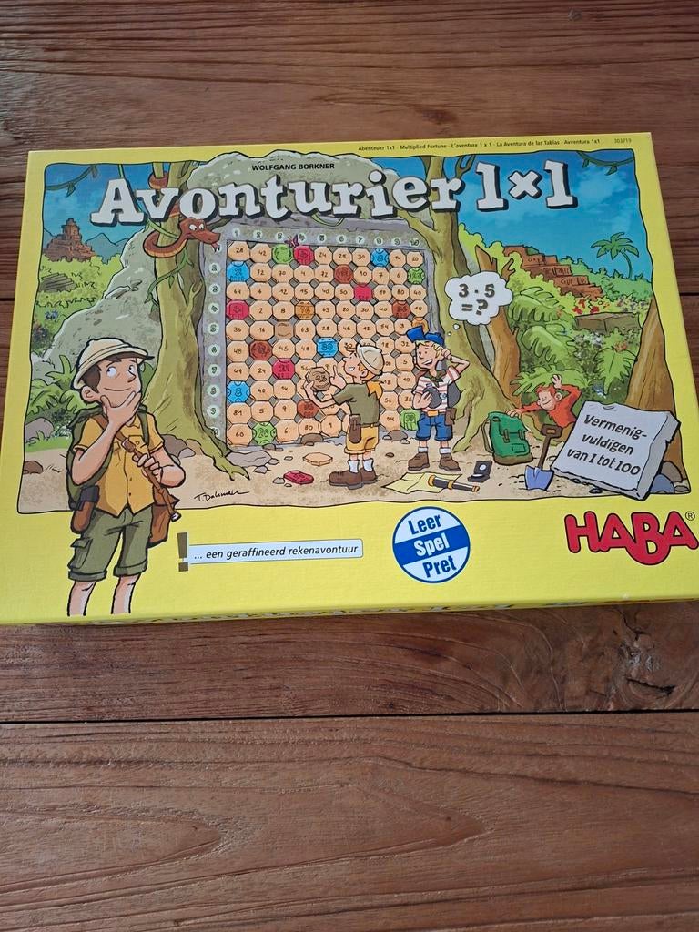 Educatief soel: Avonturier 1x1 van Haba, Kinderen en Baby's, Speelgoed | Educatief en Creatief, Ophalen, Zo goed als nieuw, Rekenen