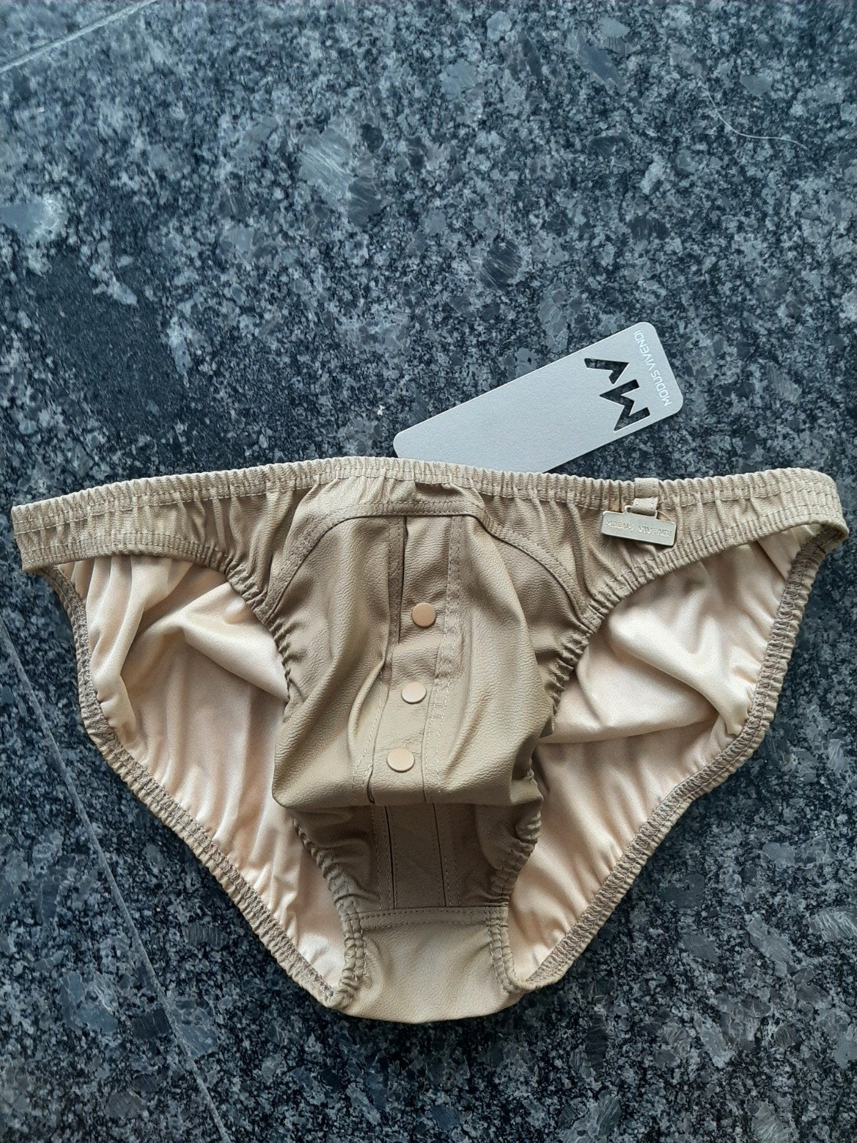 Sexy  slip met drukknopen nieuw, Ophalen of Verzenden, Beige, Modus Vivendi, Slip