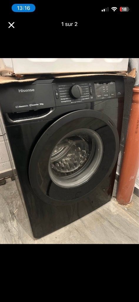 MACHINE A LAVER COMME NOUVELLE, 1600 tours ou plus, Comme neuf, Chargeur frontal, Enlèvement