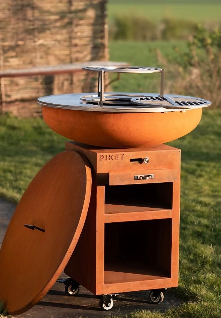 BbQ plancha acier corten, Enlèvement, Comme neuf
