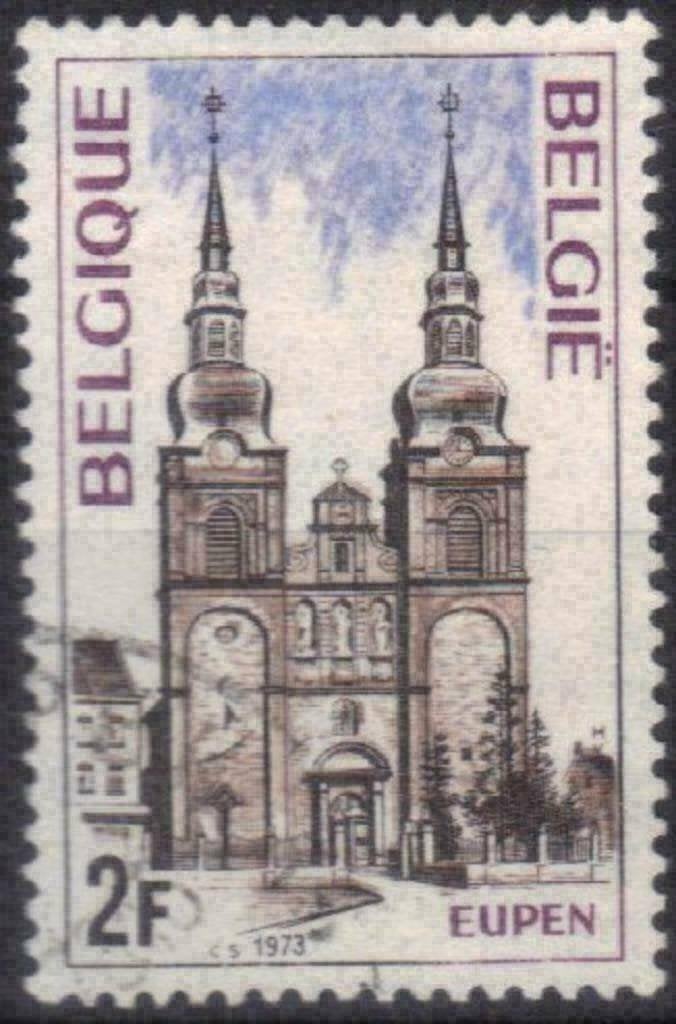 Belgique 1973 - Yvert 1678/OBP 1685 - Tourisme - Eupen (ST), Timbres & Monnaies, Timbres | Europe | Belgique, Envoi, Affranchi