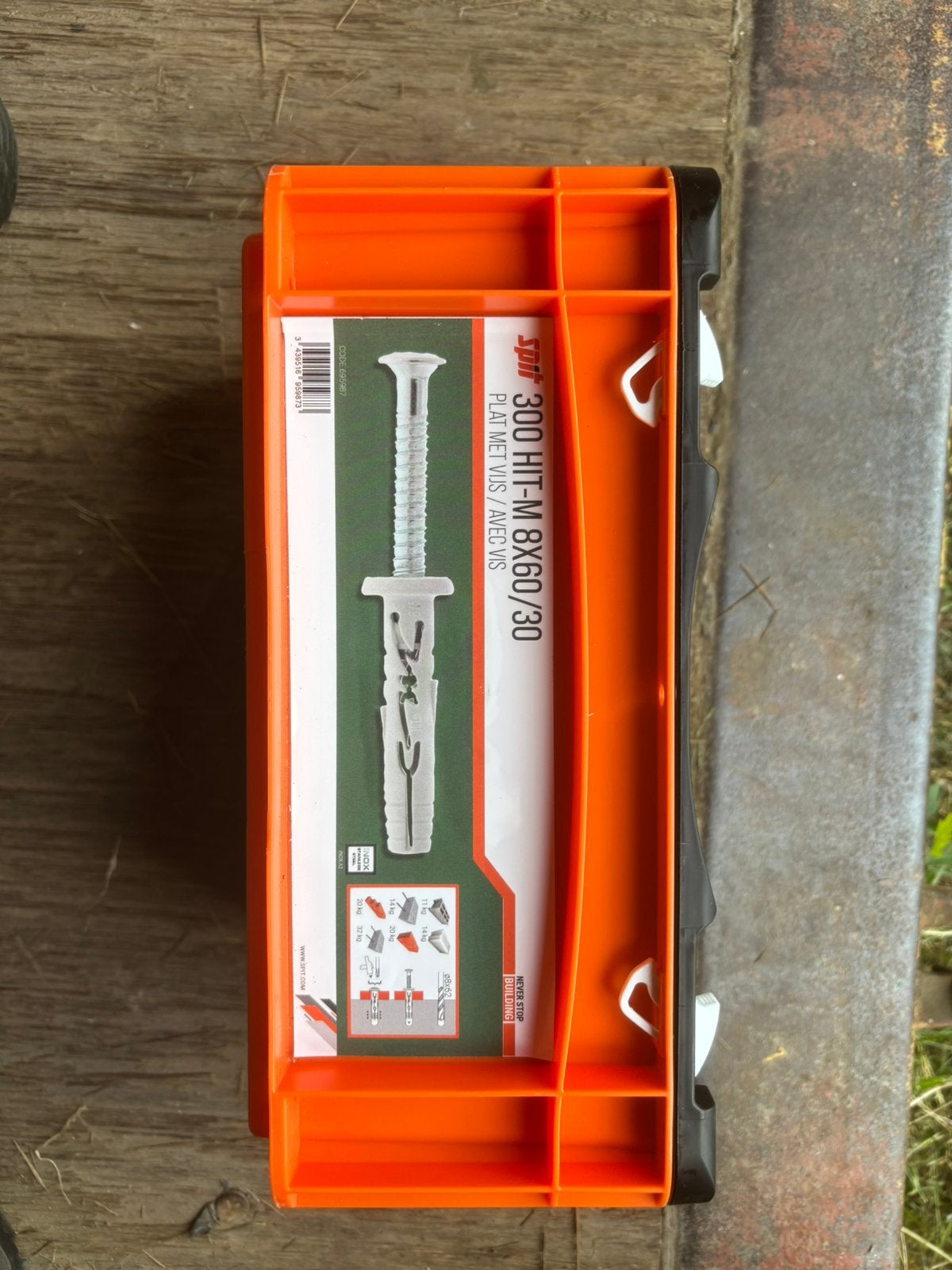 partij SPIT HIT-M 8x60/30 slagpluggen., Doe-het-zelf en Bouw, Ophalen of Verzenden, Nieuw