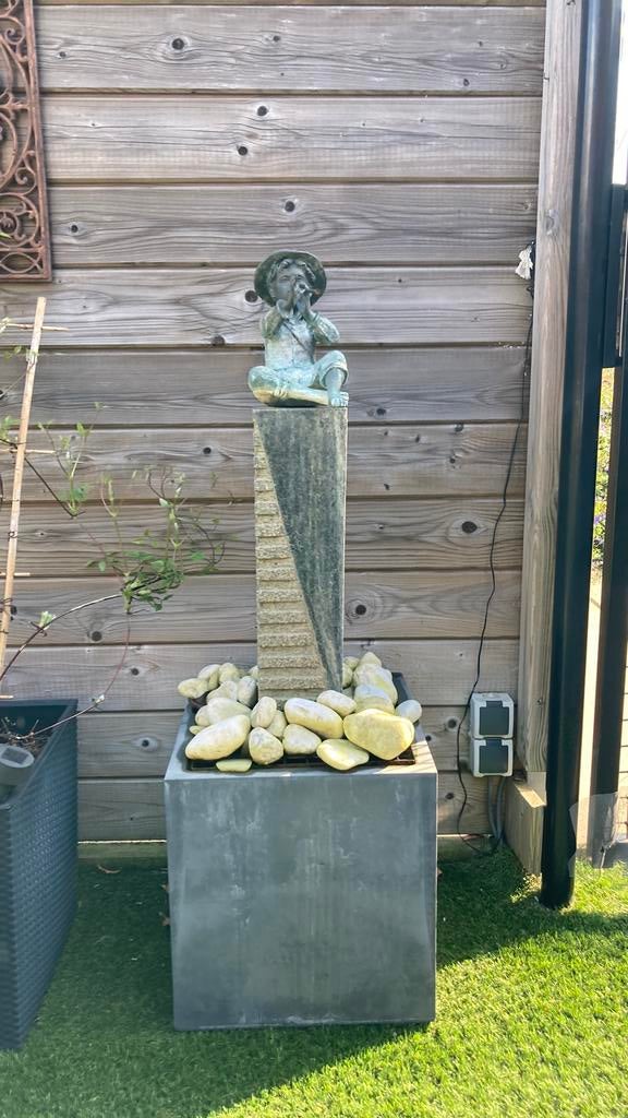 Borrelsteen ornament voor in de tuin, Tuin en Terras, Ophalen, Gebruikt, Waterornament