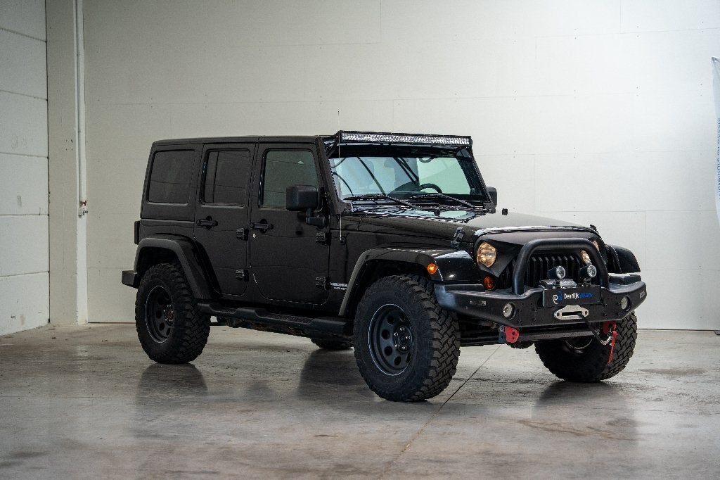 Jeep Wrangler Unlimited JK - 2.8CRD/Ledbar/Verstralers/Winch, Automaat, Euro 5, Zwart, 4 cilinders