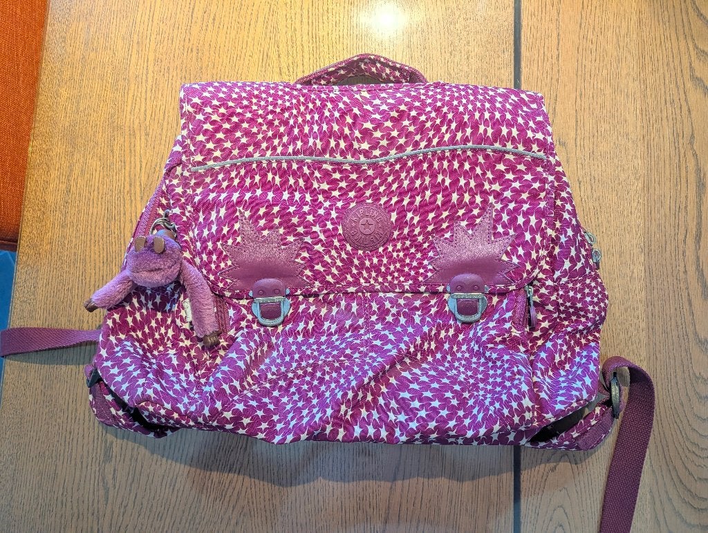 Cartable Kipling Star Swirl Iniko (1è/2è primaire), 30 à 40 cm, 30 à 40 cm, Enlèvement, Utilisé
