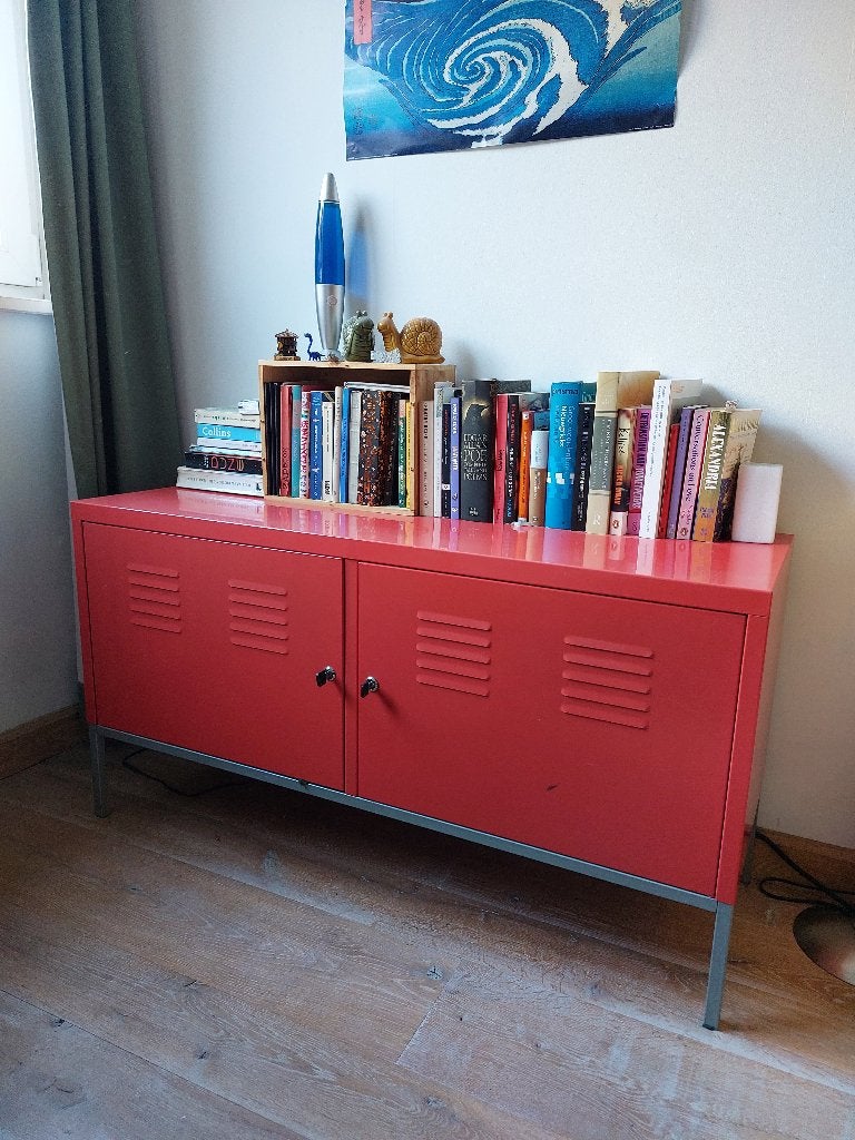 Rode metalen lockerkast, Huis en Inrichting, Ophalen, Zo goed als nieuw, Industrieel