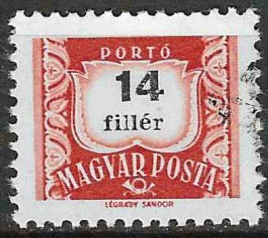 Hongrie 1958/1969 - Yvert 221BTX - Timbre fiscal (ST), Envoi, Affranchi