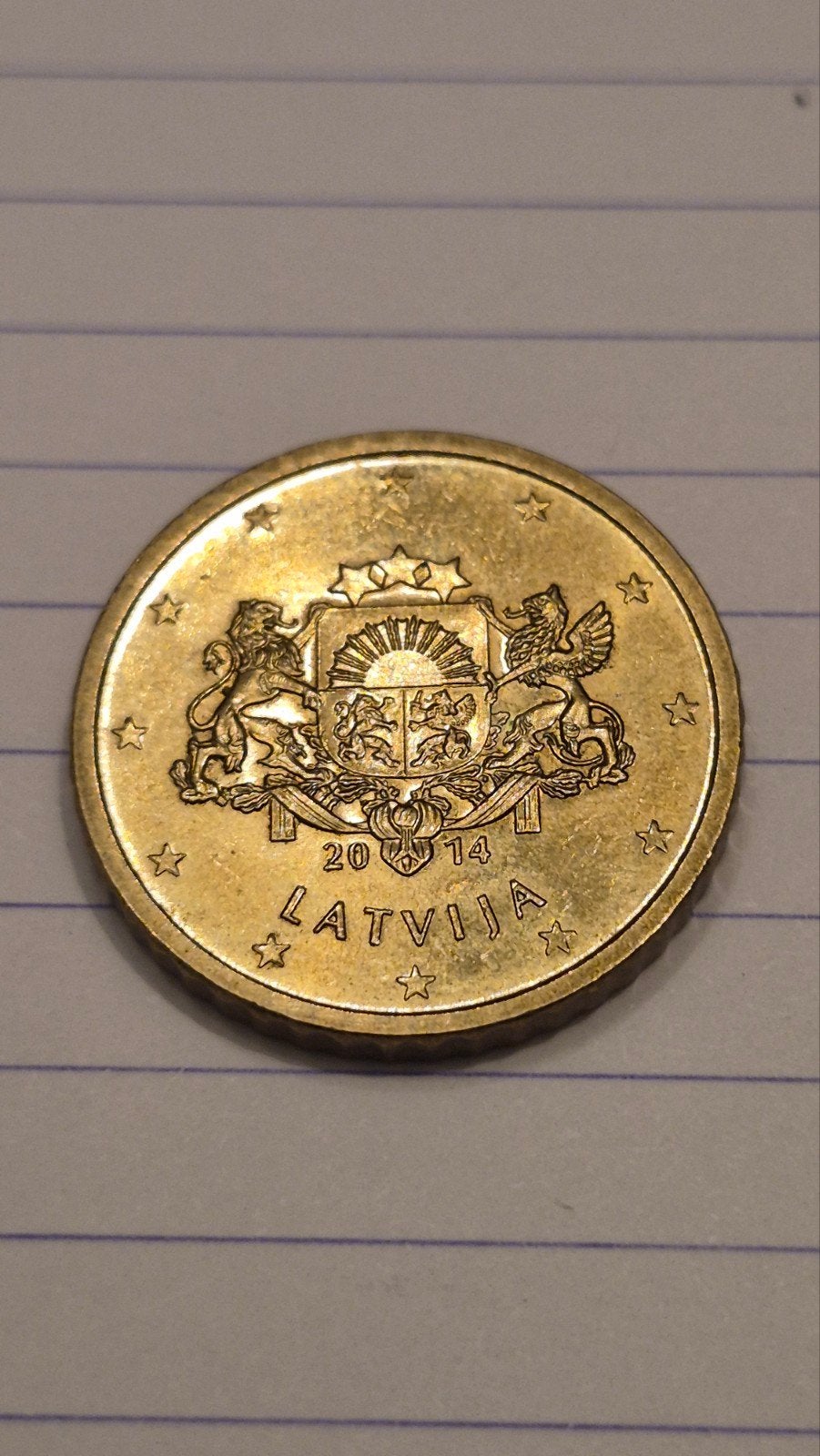50 cent 2014 Letland, Timbres & Monnaies, Enlèvement ou Envoi, Autres pays, 50 centimes, Monnaie en vrac