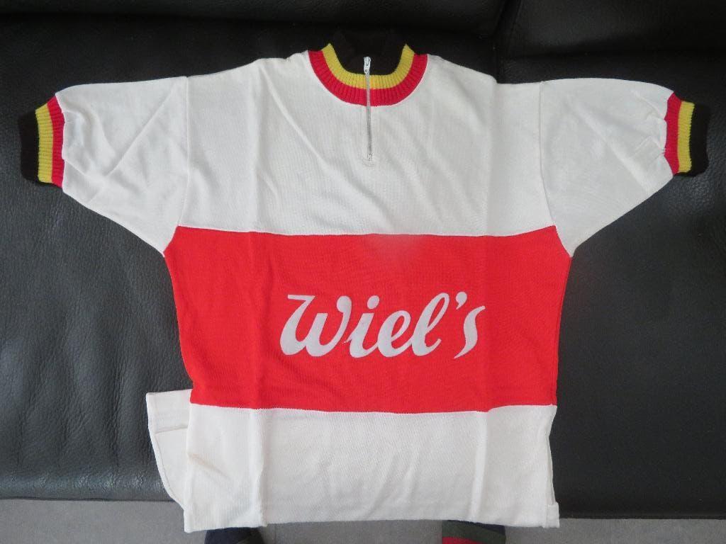 oude wielertrui koerstrui wielrennen team Wiel's, Verzamelen, Ophalen of Verzenden, Zo goed als nieuw, Shirt
