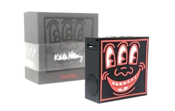ToyQube x Keith Haring - 4" SoundQube (Black) Nieuw !!, Verzamelen, Elektronische Apparatuur, Ophalen of Verzenden, Audio en Video