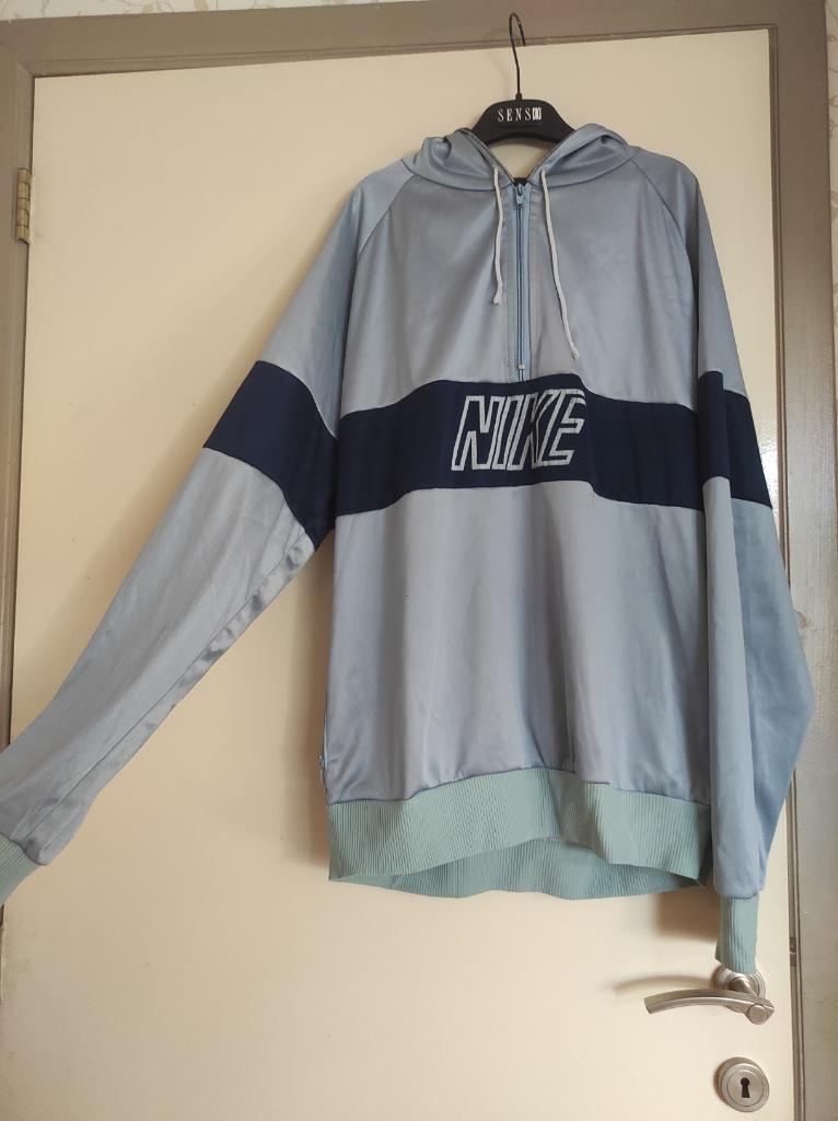 Vintage Nike hoodie trui blauw large, Ophalen, Blauw, Maat 42/44 (L), Nike