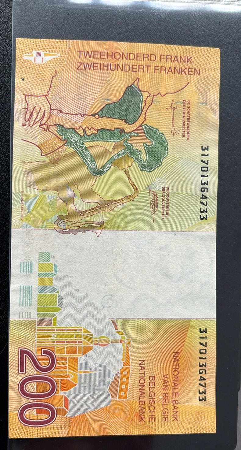 200 francs - Adolphe Sax XF+, Timbres & Monnaies, Enlèvement ou Envoi