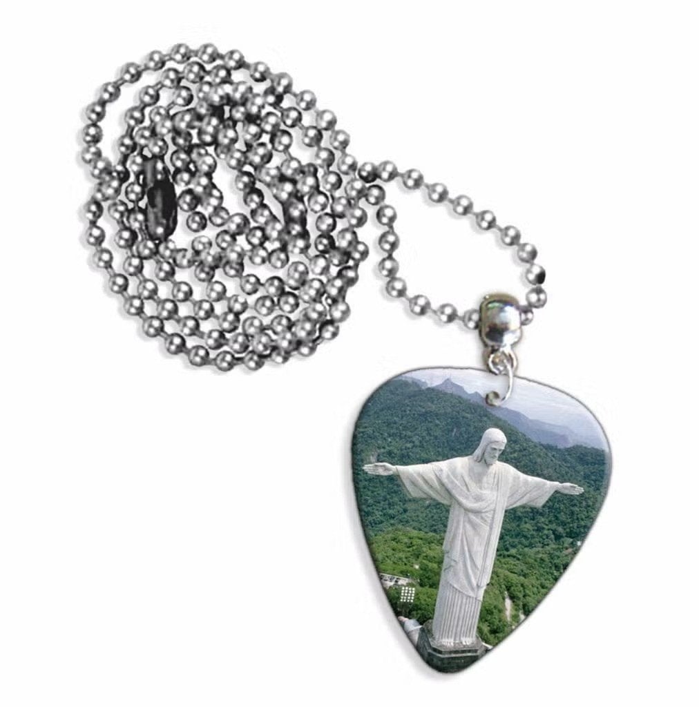 Plectrum ketting of sleutelhanger van Jezus de verlosser, Verzamelen, Ophalen of Verzenden, Nieuw