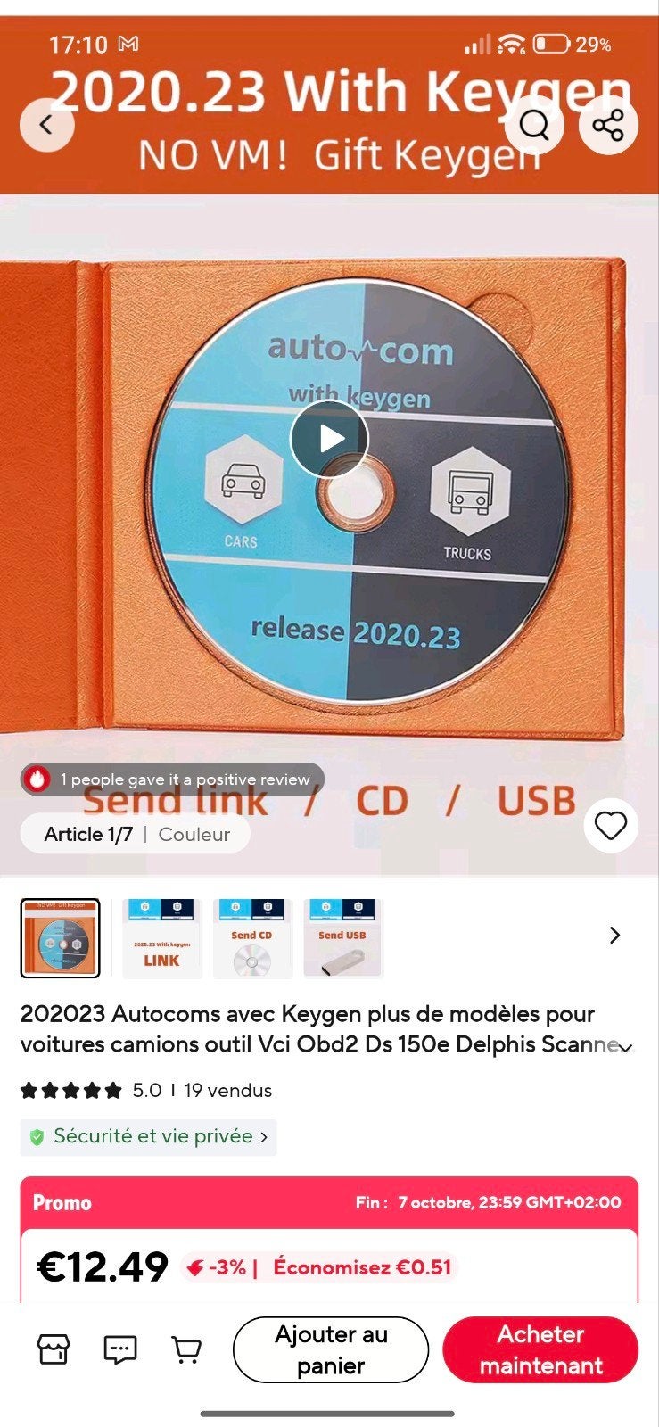 cd autocom pour installation., Auto diversen, Ophalen of Verzenden