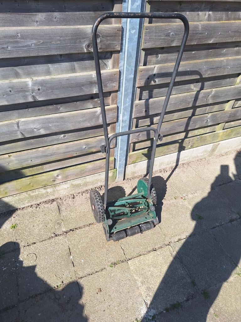 Grasmaaier duwer, Tuin en Terras, Grasmaaiers, Ophalen, Gebruikt, Handgrasmaaier, Minder dan 30 cm
