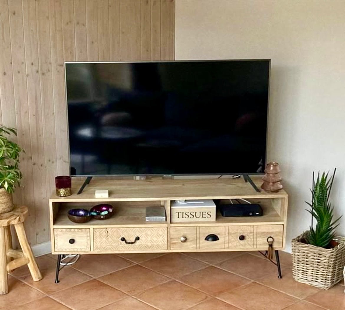 Tv kastje Maison du Monde 131x41x50, Ophalen, Zo goed als nieuw