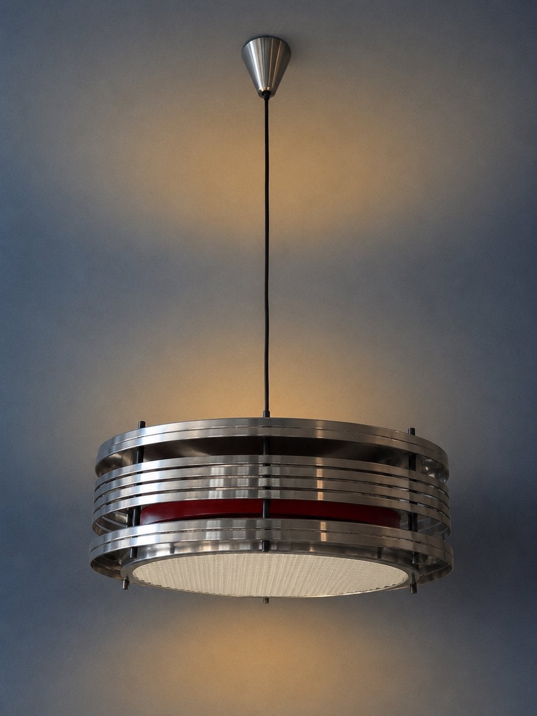 Suspension vintage Space Age – Années 70, Maison & Meubles, Autres culots, Enlèvement, Utilisé, Métal