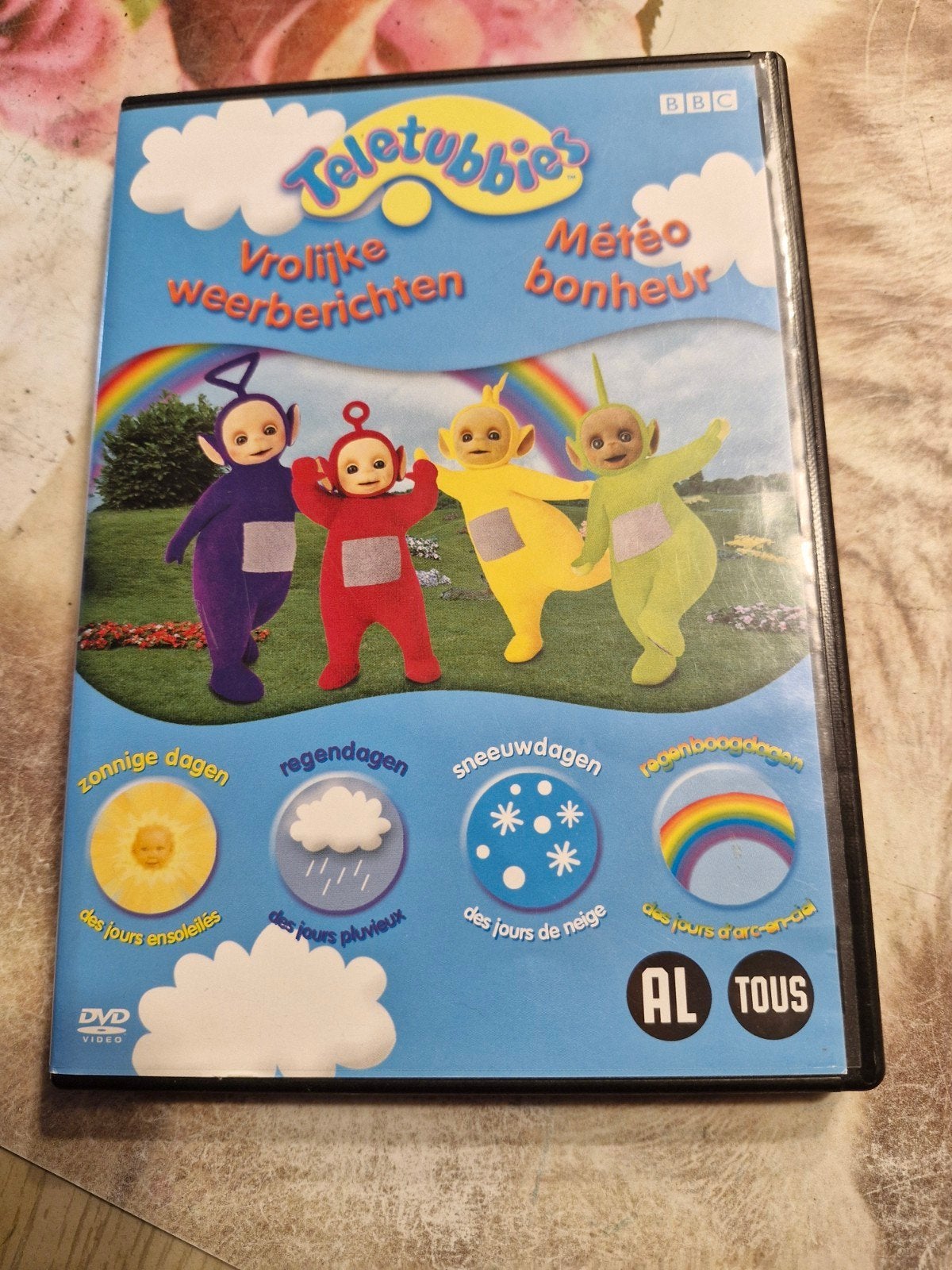 Teletubbies Vrolijke Weerberichten Weather Happiness, Ophalen of Verzenden, Zo goed als nieuw, Nederlands, Nederlands