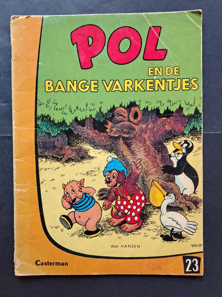 Vintage Pol Pel en Pingo boeken, Gelezen, Fictie algemeen, Ophalen of Verzenden, Hansen