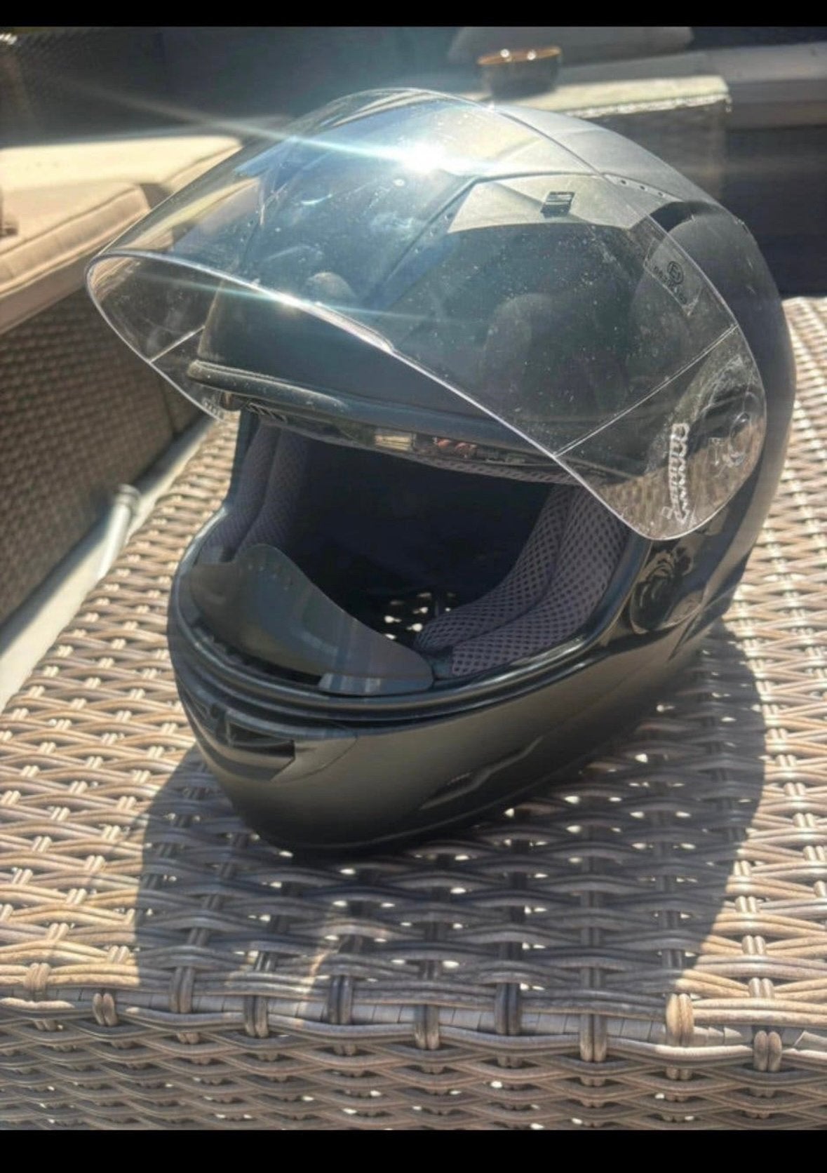 Motor/ brommer helm, Motos, Enlèvement, Seconde main, M, Femmes