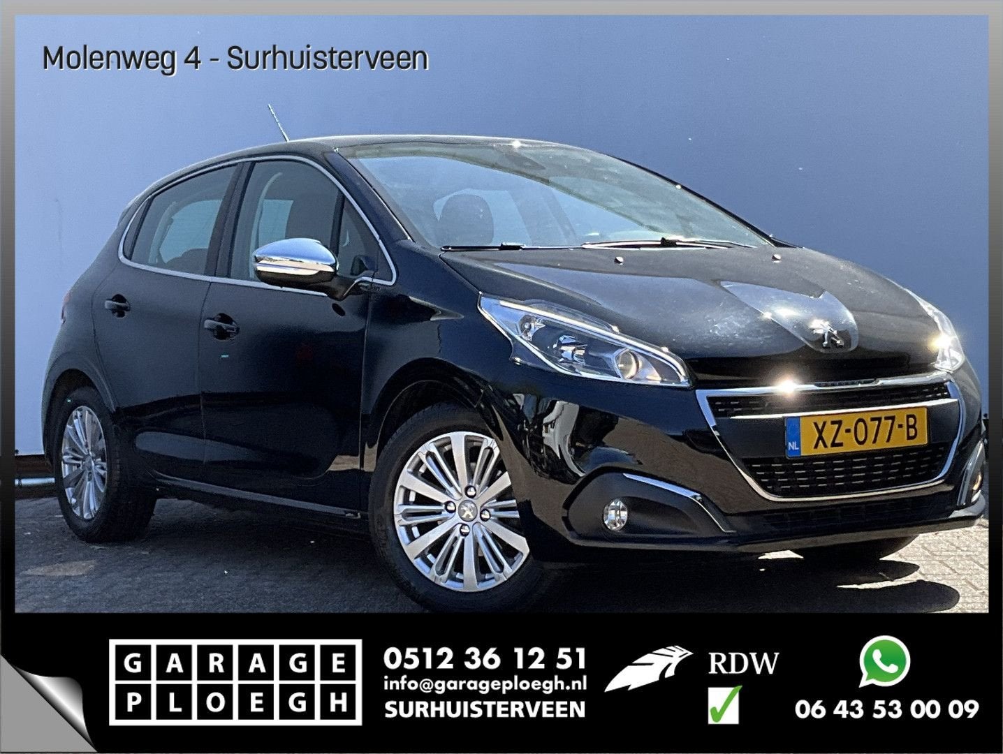Peugeot 208 1.2 Injectie Allure Nav/Cruise Carplay Clima Ori, Auto's, Peugeot, 129 g/km, Zwart, Bedrijf, Handgeschakeld