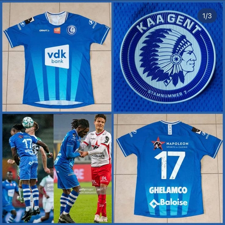 Matchworn shirt Botaka KAA Gent, Enlèvement ou Envoi
