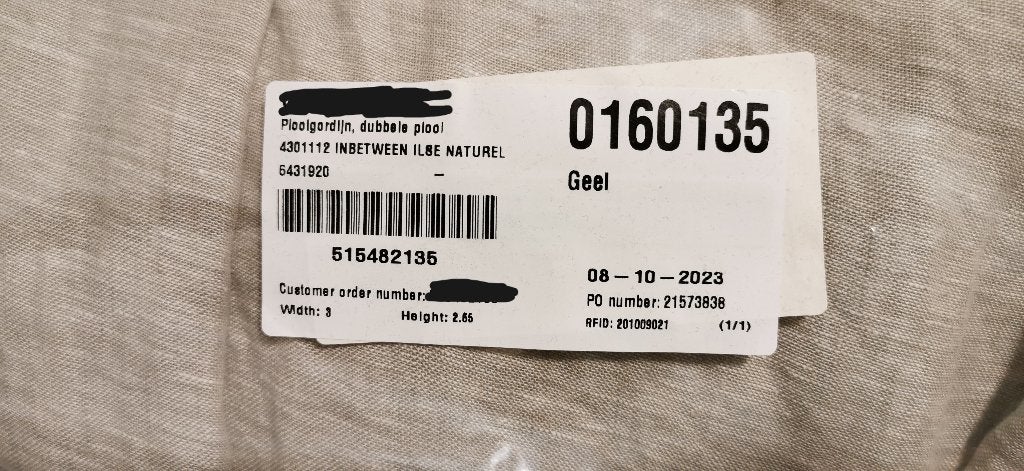 Gordijnen, Maison & Meubles, Neuf, Kwantum, Beige, Translucide