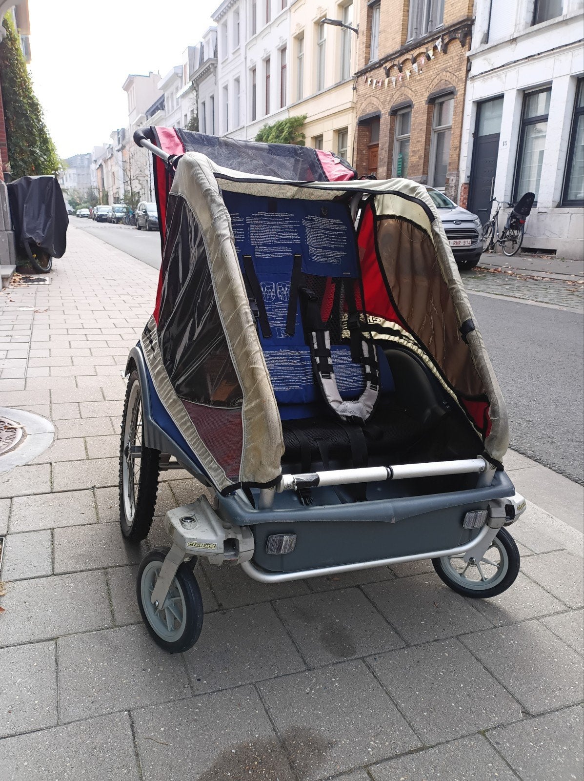 Thule Chariot Captain XL fietskar+buggy, Enlèvement, Utilisé, Suspension, Thule / Chariot