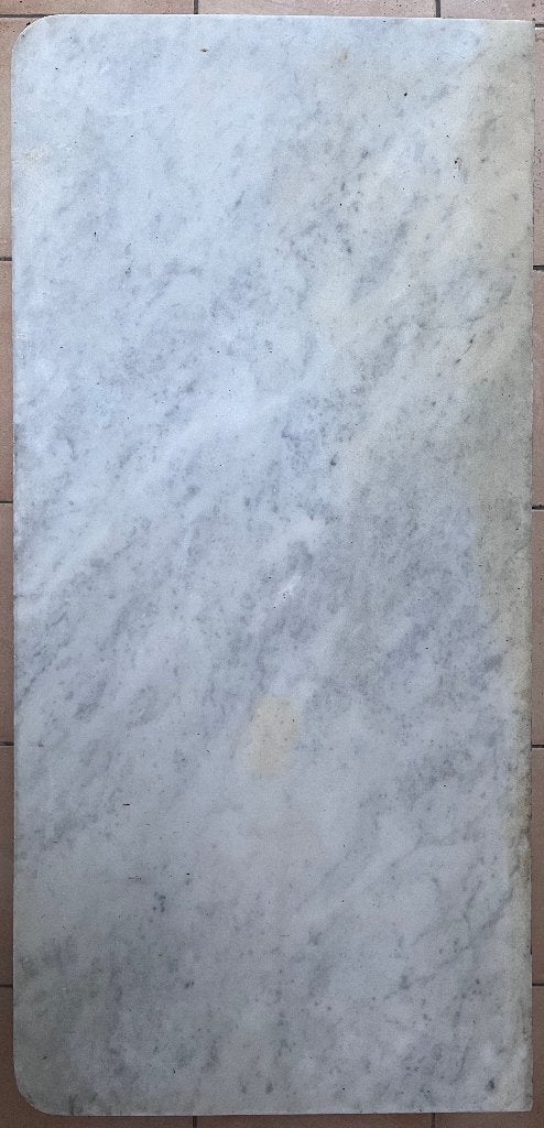 Plateau en marbre blanc veine carrare table (101x49), 100 à 150 cm, Utilisé, Moins de 50 cm, Classique / Vintage / Rétro