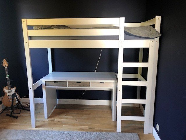 Lit mezzanine pour enfant et adolescent, Enlèvement, Comme neuf, Lit mezzanine