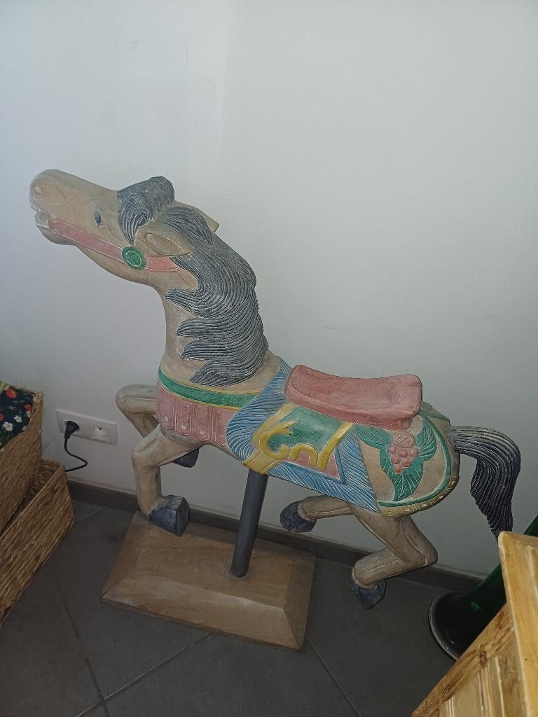Cheval en bois décoration, Ophalen, Gebruikt