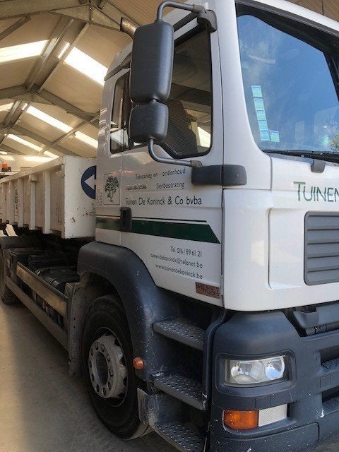 MAN vrachtwagen, Autos, Autos Autre, Entreprise, Diesel, Euro 4, Autre carrosserie, 2 portes, Boîte manuelle, Blanc, Gris, Tissu