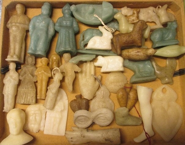 collectie antieke ex votos in was vr kerk kapel, Antiek en Kunst, Verzenden