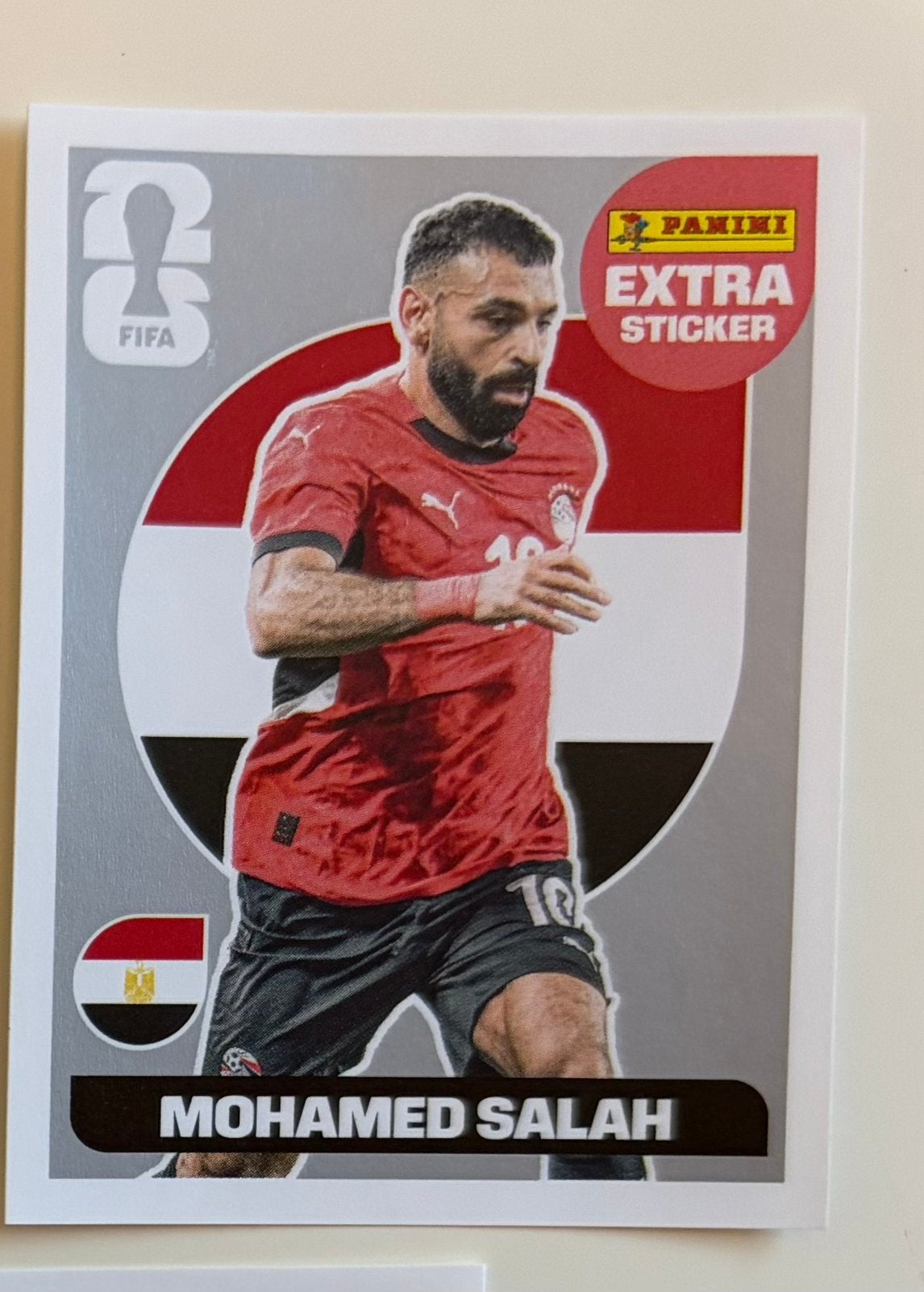 Extra Sticker Mohamed Salah Zilver, Ophalen of Verzenden, Nieuw, Sticker