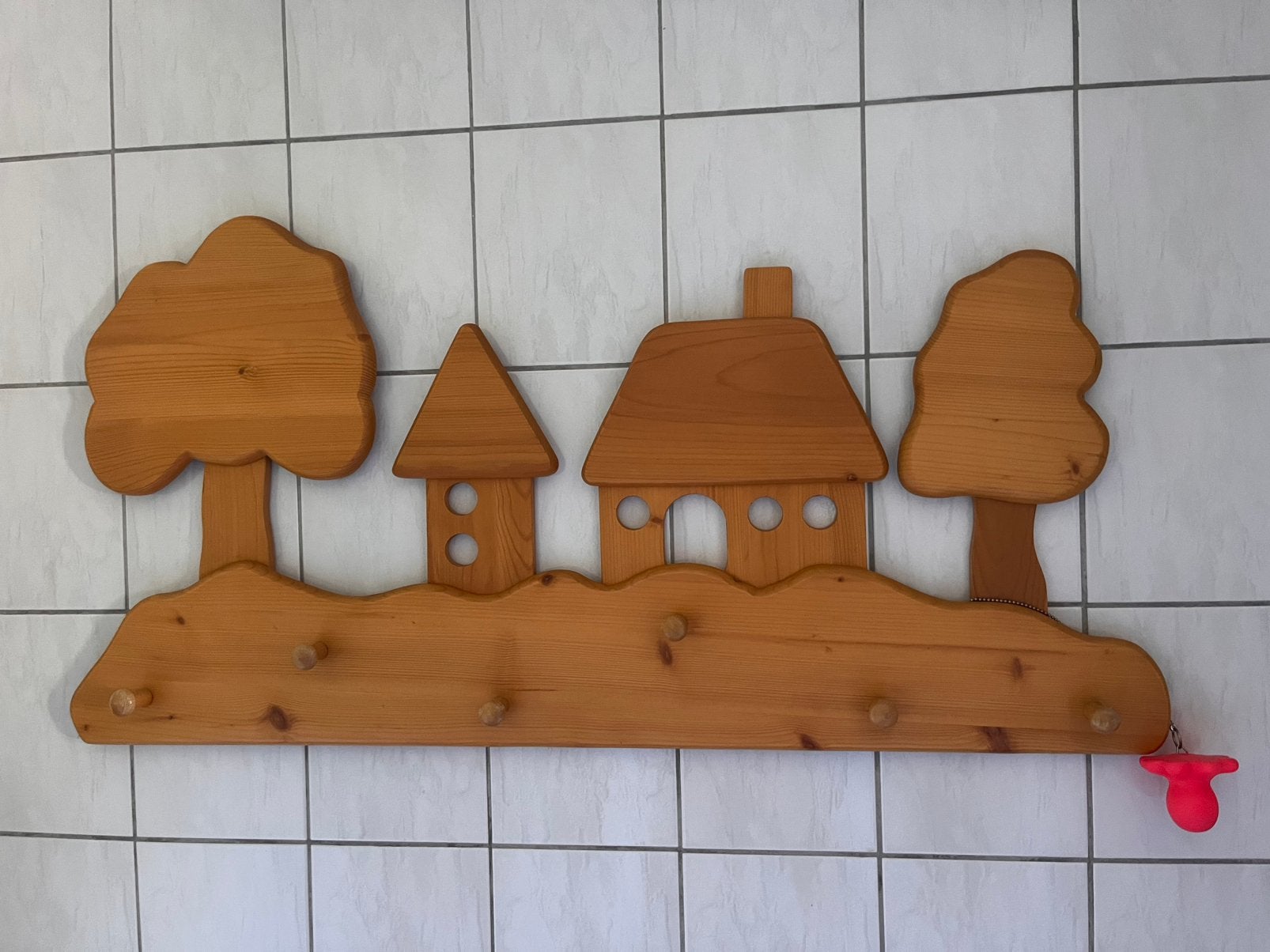 Porte-manteaux pour enfants, Enlèvement, Utilisé, Bois, Portemanteau mural