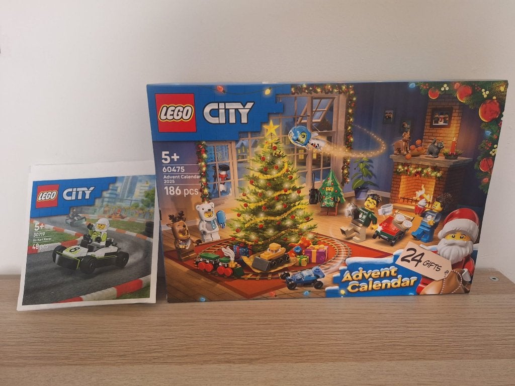 Lego City Adventkalender 60475 (2025) + Go Kart 30719, City, Lego, Nieuw, Ophalen of Verzenden