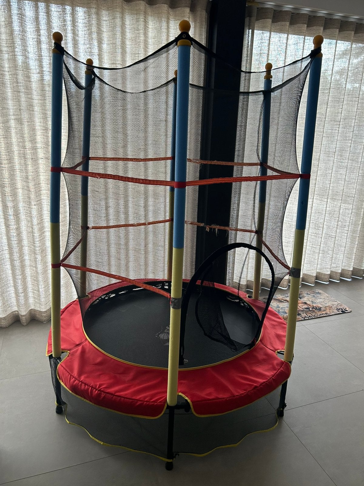 Trampoline met extra net, Kinderen en Baby's, Speelgoed | Buiten | Trampolines, Ophalen, Zo goed als nieuw