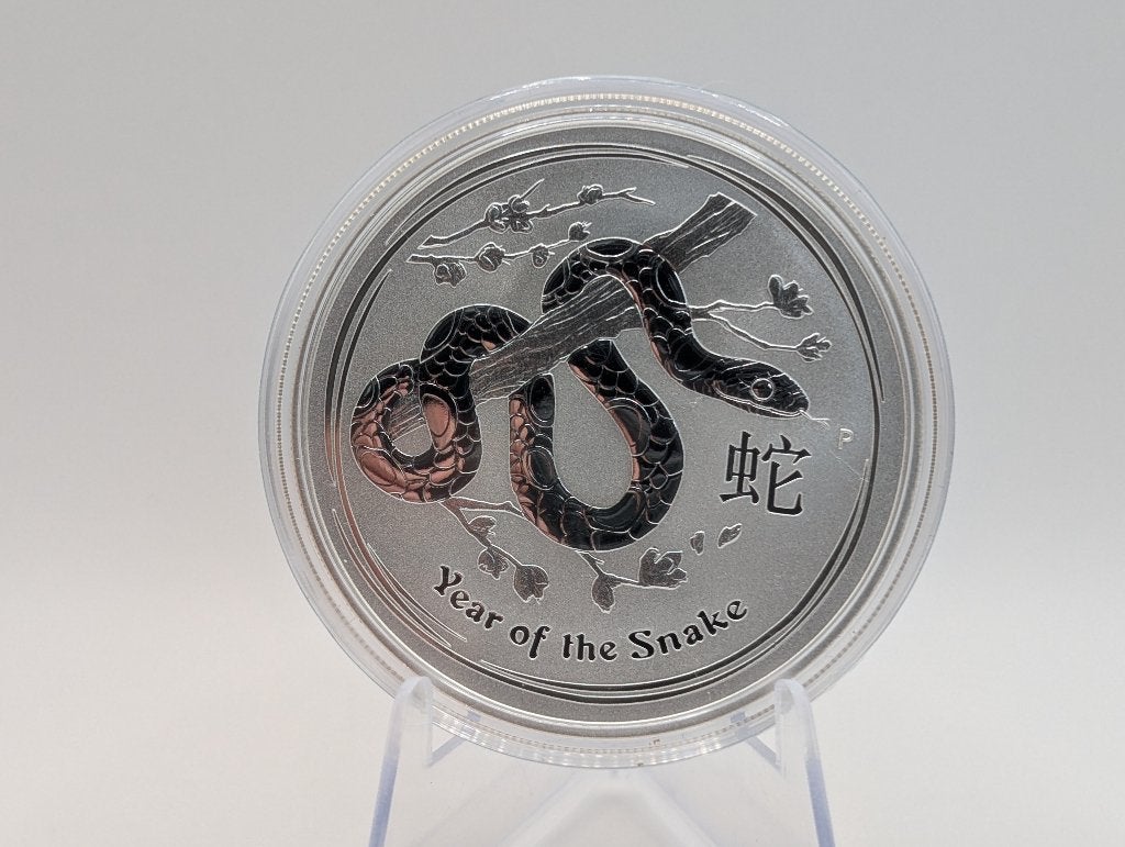 Perth Mint Lunar II - 1oz Zilveren 'Year of the Snake' 2013, Ophalen of Verzenden, Zilver