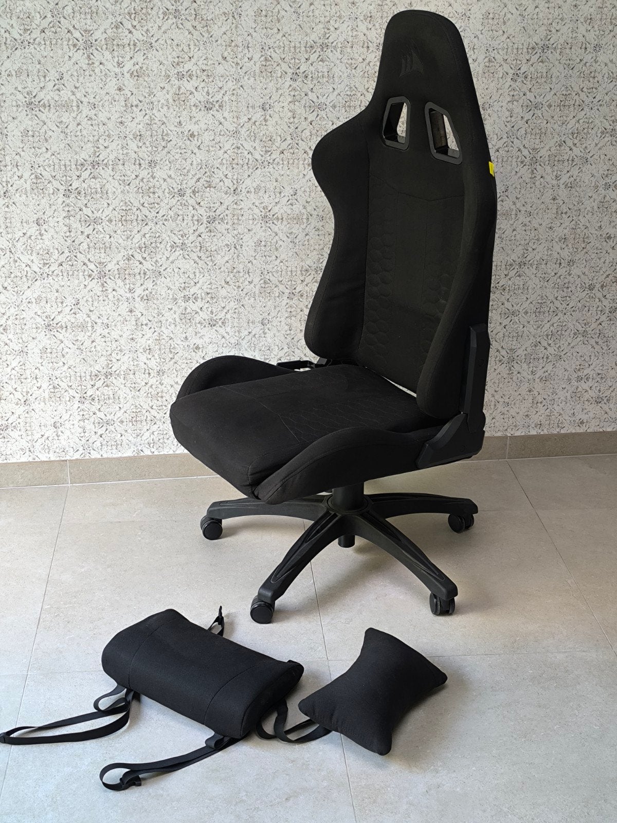 Corsair TC100 Relaxed Bureaustoel/ Gamestoel. (Goede staat!), Ophalen, Gebruikt, Zwart, Ergonomisch