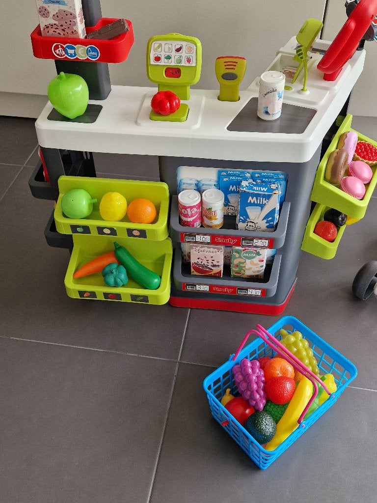 Speelgoedwinkeltje Smoby met veel accessoires, Ophalen, Gebruikt, Hout, Speelkeuken