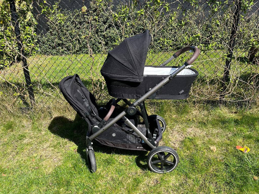 Cybex Gazelle S Duo Buggy, Zo goed als nieuw, Combiwagen, Verstelbare duwstang, Ophalen