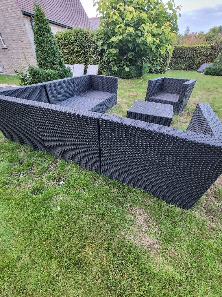 Tuinset, Tuin en Terras, Ophalen, Kunststof, Gebruikt, 6 zitplaatsen