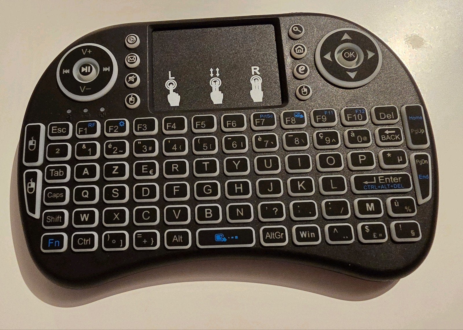 Draadloos mini toetsenbord, Informatique & Logiciels, Enlèvement ou Envoi, Azerty, Comme neuf, Trackpad
