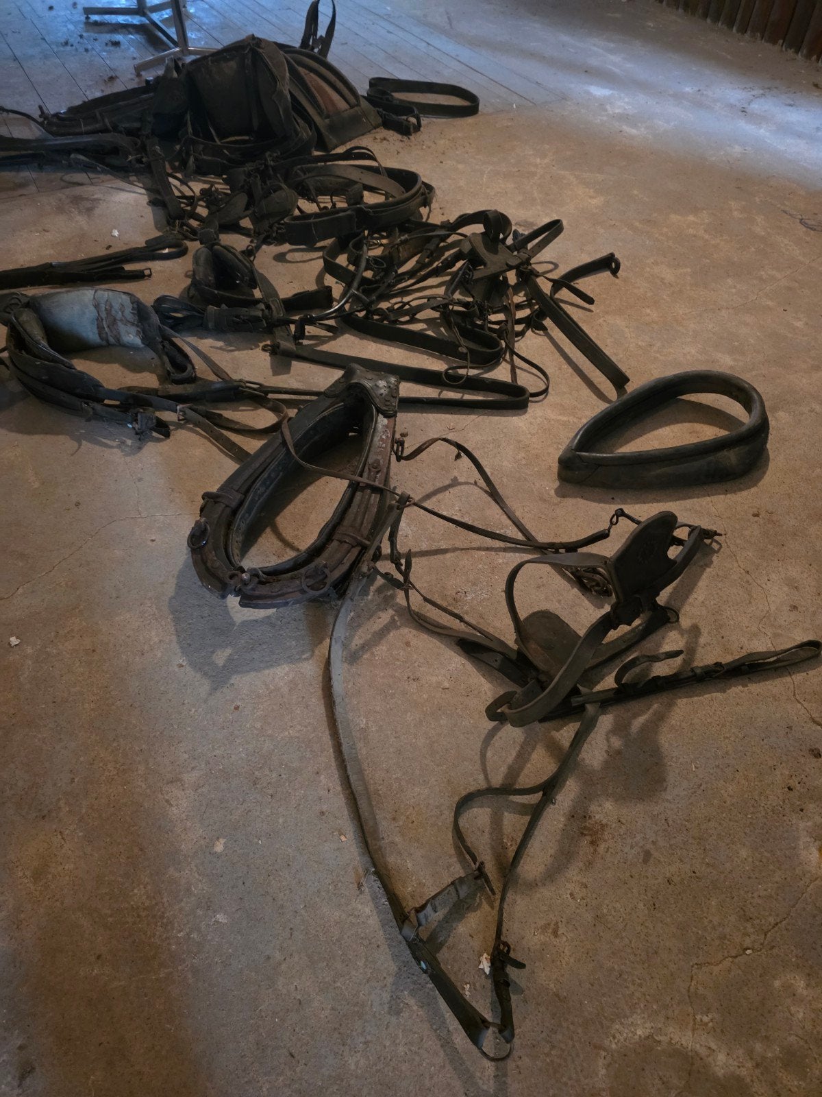 Lot d'accessoires pour chevaux de trait, Enlèvement, Utilisé