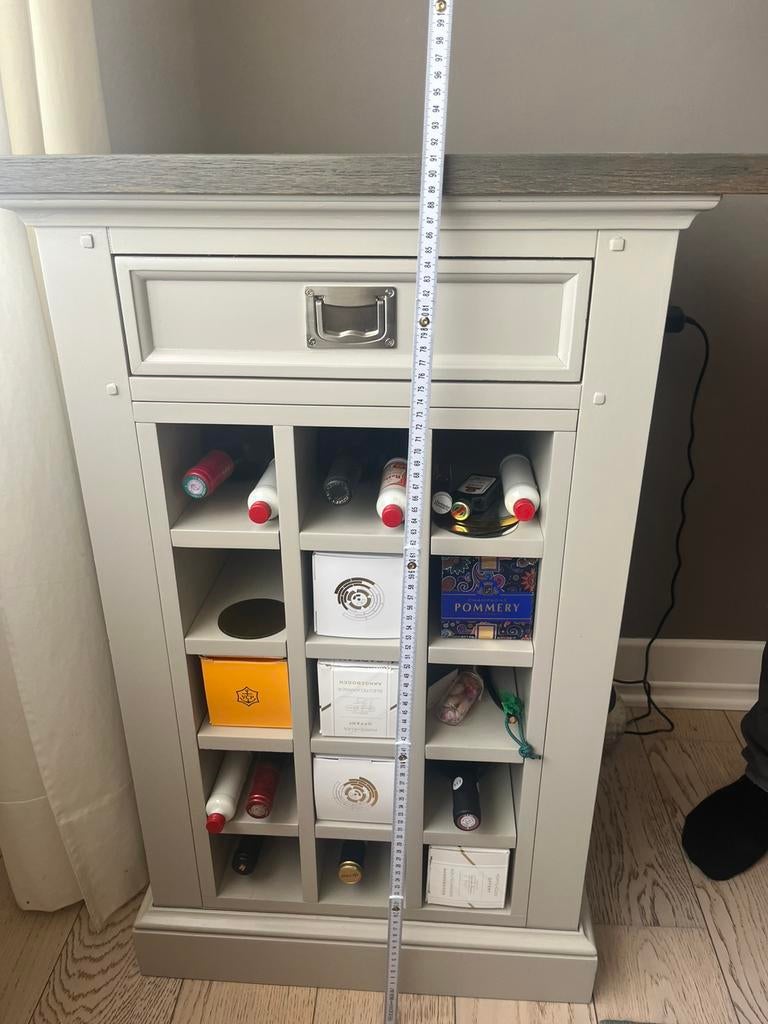 Landelijke Wijnkast H91xD38xB60, Ophalen, Zo goed als nieuw